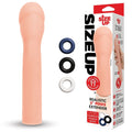 Size Up Realistic 3'' Penis Extender - Flesh 7.6 cm (3'') Penis Extension Sleeve - Just for you desires