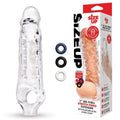 Size Up 1 Inch See-Thru Stretch Penis Extender -  2.5 cm (1'') Penis Extension Sleeve - Just for you desires