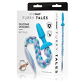 WhipSmart Furry Tales Silicone Unicorn Butt Plug - Blue 8.9 cm Butt Plug with Unicorn Tail - Just for you desires