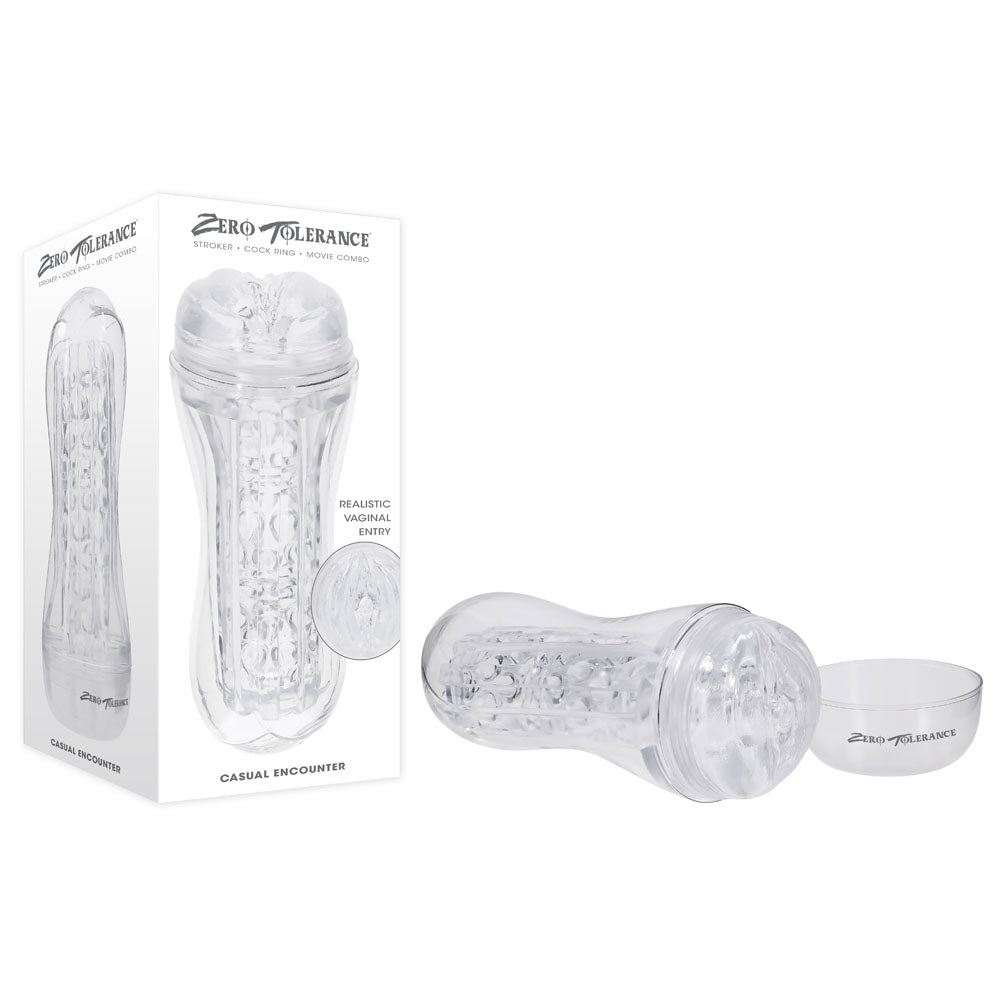 Zero Tolerance CASUAL ENCOUNTER - Clear Vagina Stroker - Just for you desires