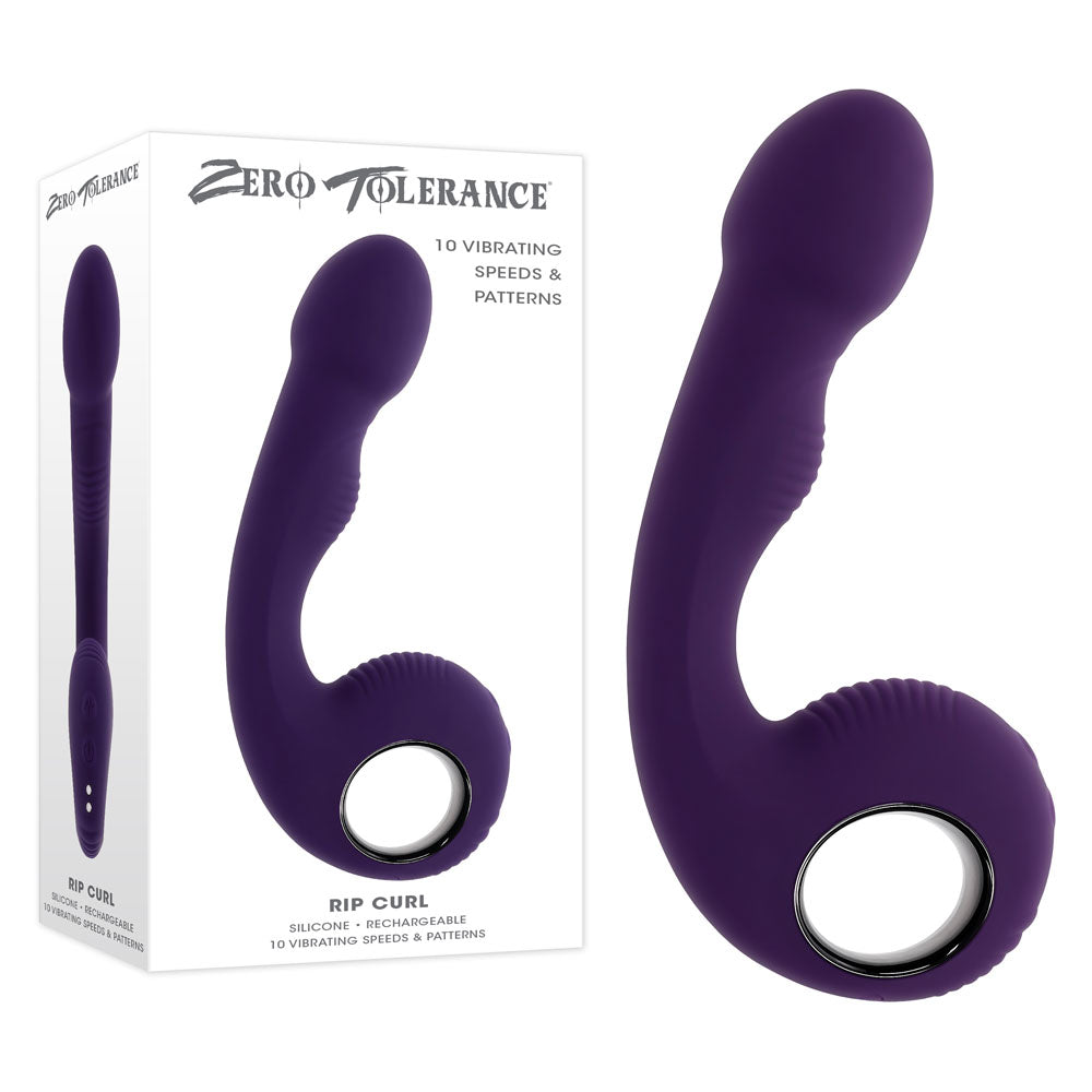 Zero Tolerance RIP CURL - Blue 16.7 cm USB Rechargeable Vibrator - Just for you desires