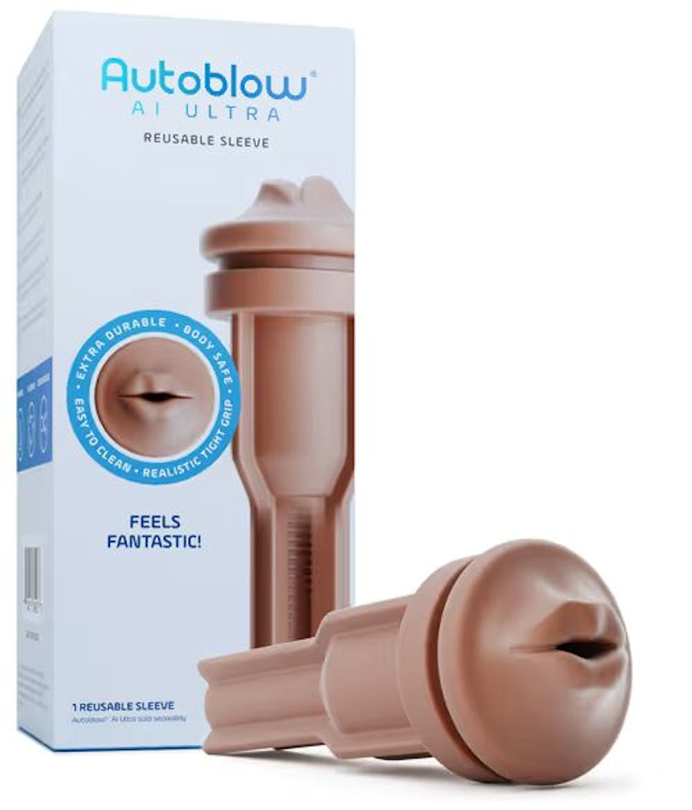 Autoblow AI Ultra Mouth Sleeve - Brown - 89.000000 - Just for you desires
