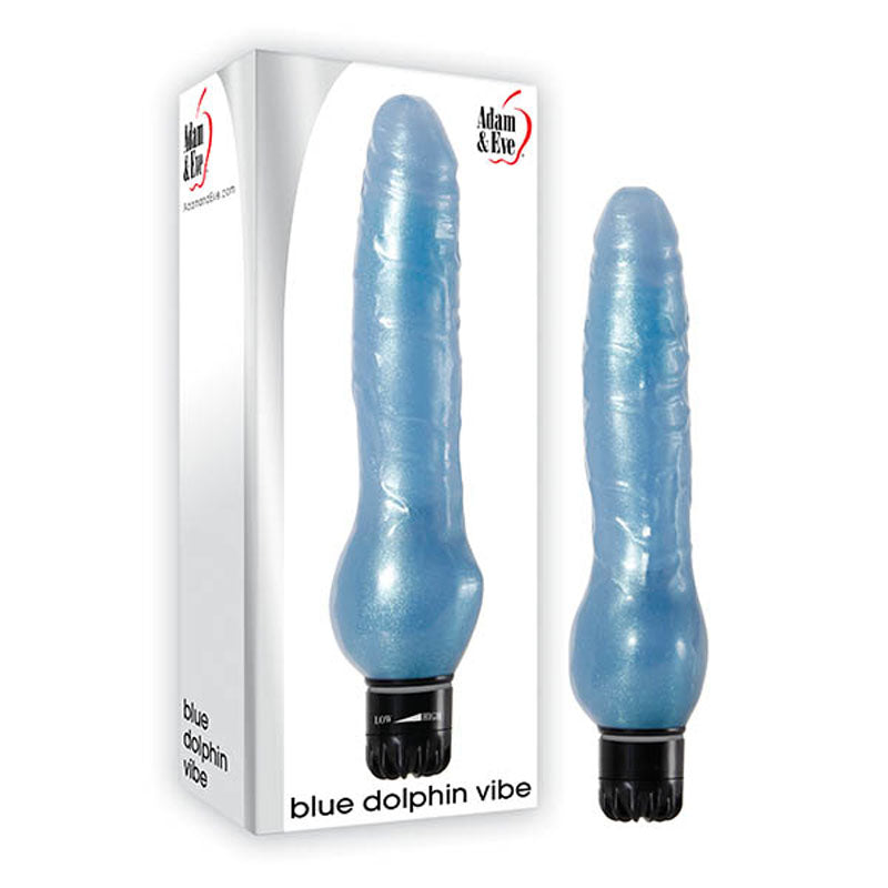 Adam & Eve Blue Dolphin Vibe - Blue 21.6 cm (8.5'') Vibrator - Just for you desires