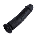 HiSmith - 11" Silicone Black Curved Dildo (KlicLok) - Just for you desires