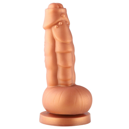 Hismith 8.1in Golden Squamule Silicone Dildo - Just for you desires