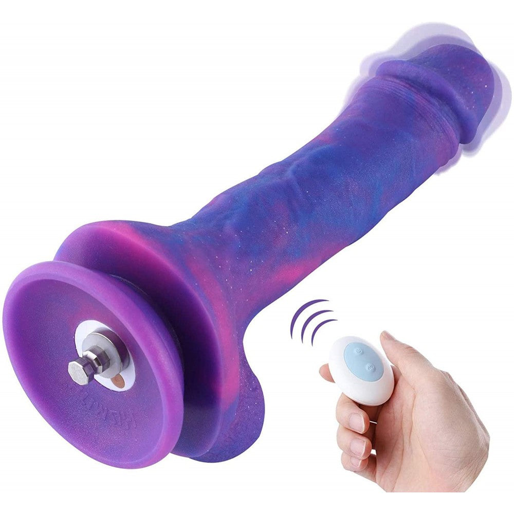 Hismith 8.38in Purple Vibrating Silicone Dildo - Just for you desires