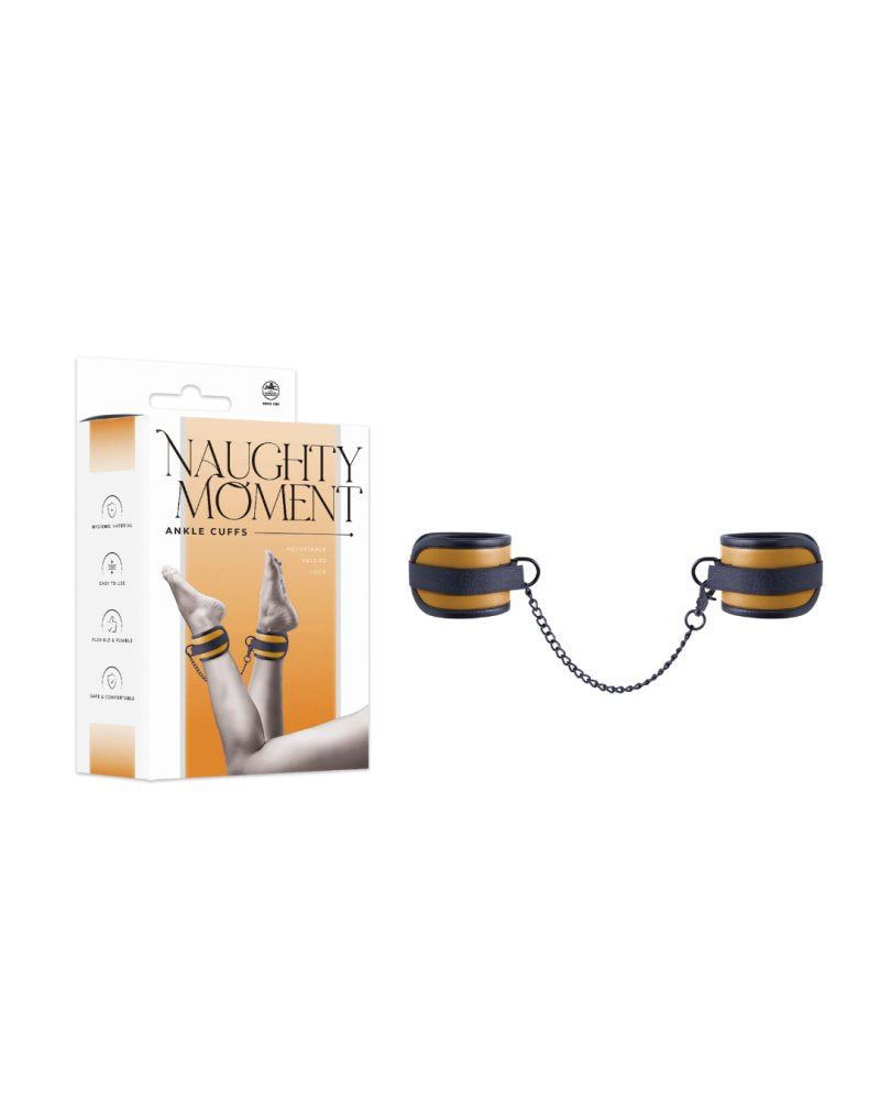 NAUGHTY MOMENT ANKLE CUFFS YELLOW - Just for you desires