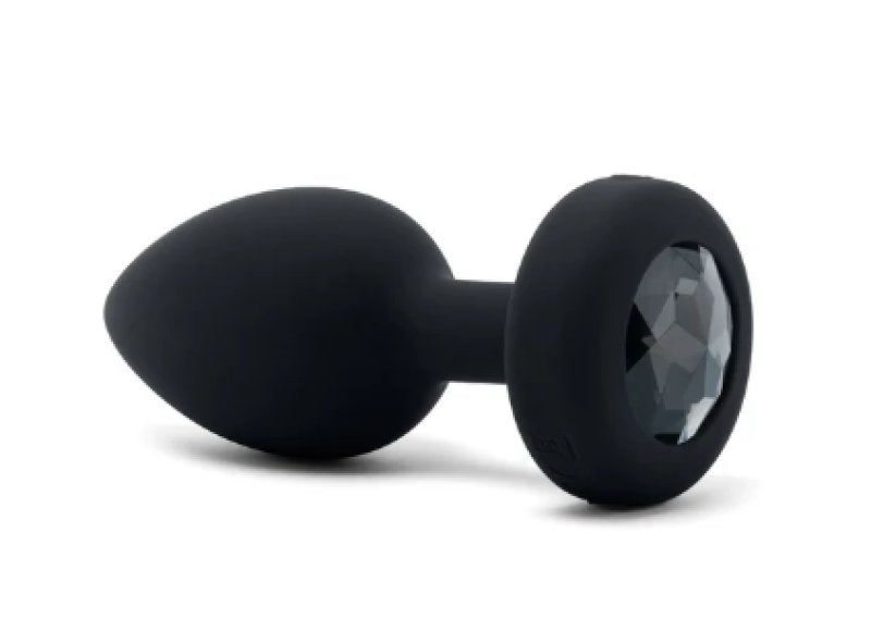 b-Vibe Vibrating Jewel Plug M/L Black