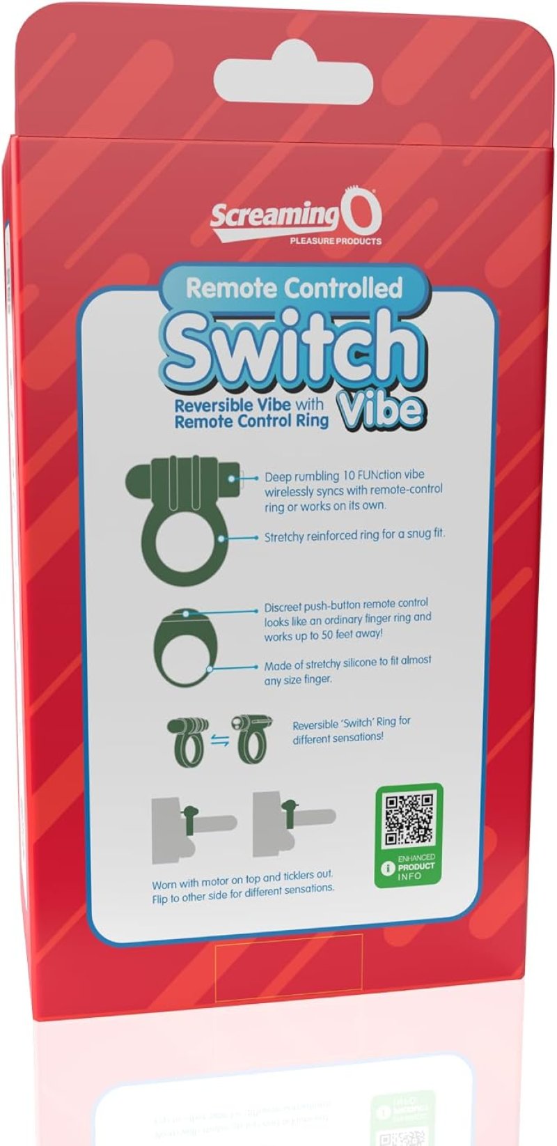Screaming O Remote Controlled Switch Vibrating Ring - Green**** - Just for you desires