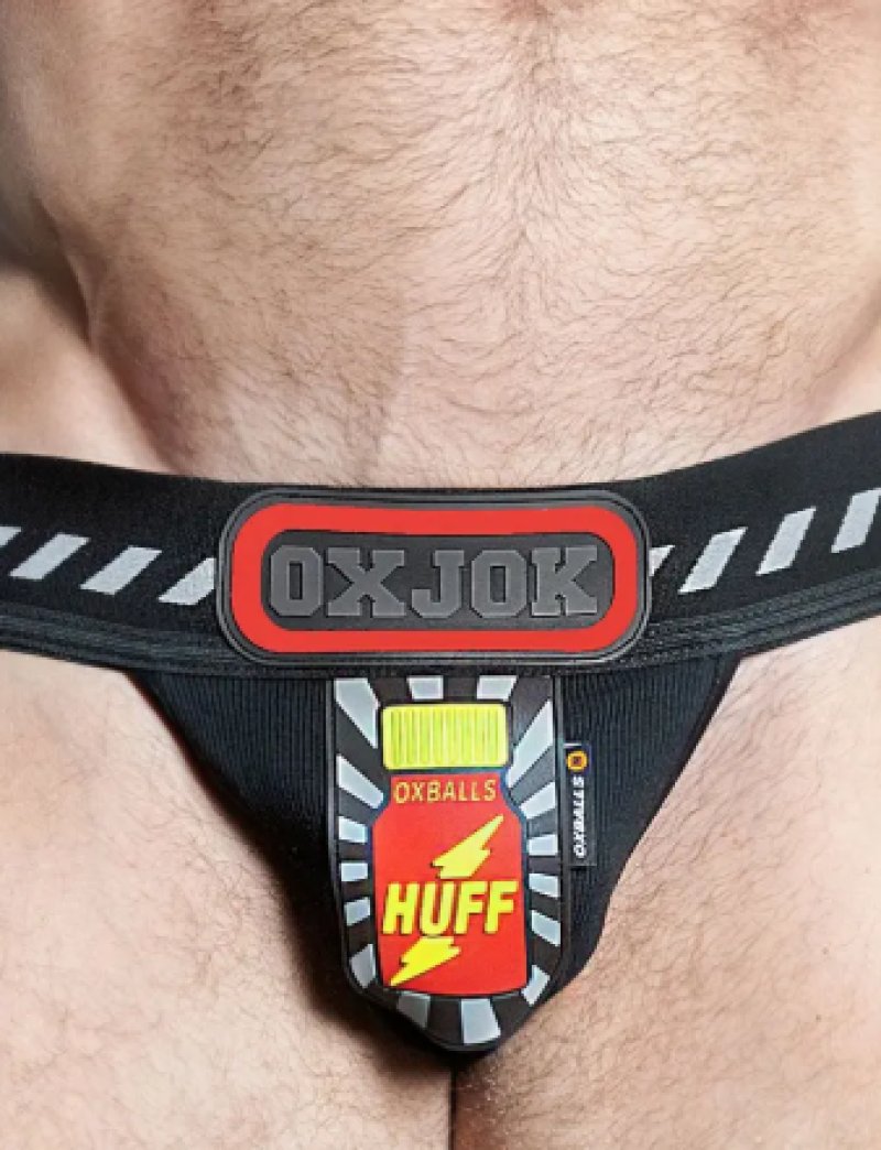 OXJOCK POPPERJOCK 3D rubber patch pouch BLACK/RED XX-LARGE****