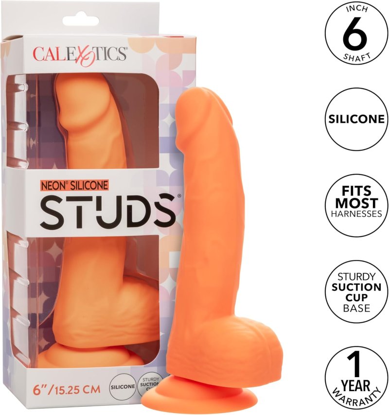 Neon® Silicone Studs® 6"/15.25 cm - Orange