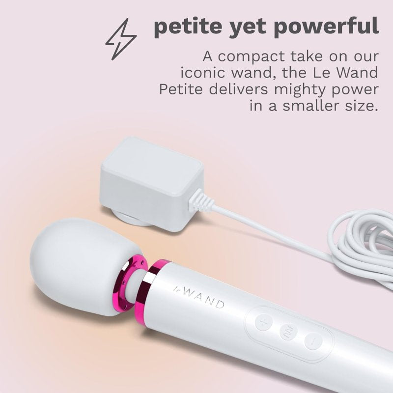 LE WAND POWERFUL PETITE PLUG-IN WHITE