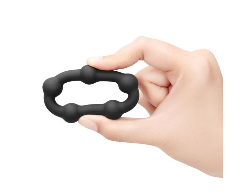 b-Vibe Snug Ring Orbit - Nubby Snug Fit Silicone Cock Ring - Just for you desires