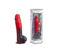 SILEXD 8" MODEL 1 FANTASY LIQUID SILICONE DEVIL RED DILDO STRIPES - Just for you desires