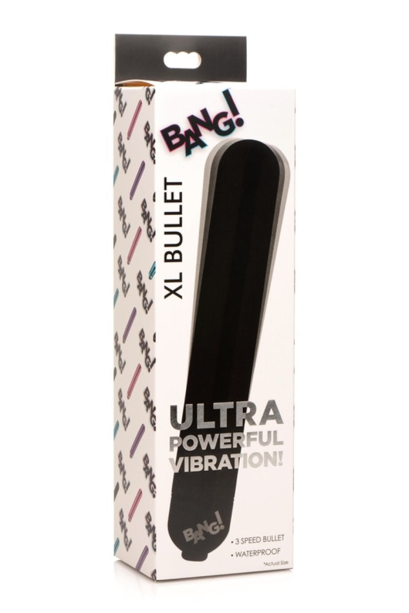BANG! Vibrating Metallic XL Bullet - Black**** - Just for you desires