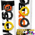 OXBALLS GEARHEADS 5-pack spinner rings YELLOW/BLACK