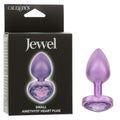 Jewel Small Amethyst Heart Plug - Just for you desires