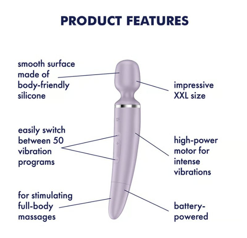 Satisfyer Wand-er Women battery Series violet - Just for you desires