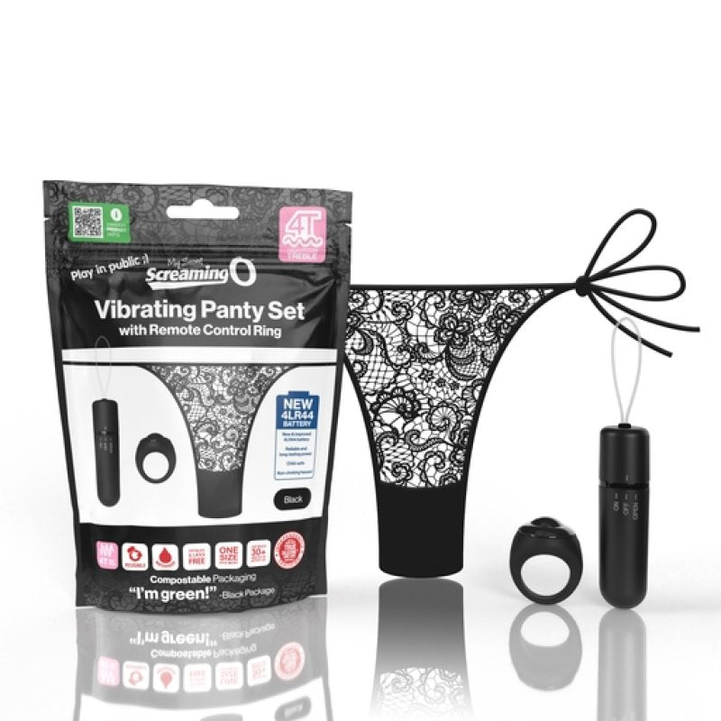 My Secret Screaming O 4T Panty Vibe - Black