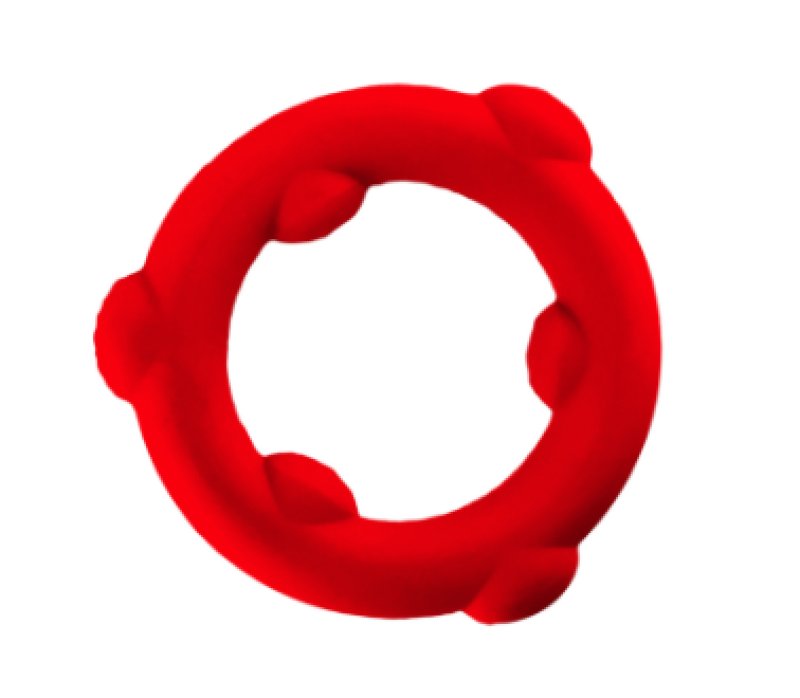 OXBALLS SPINNER single silicone ring RED
