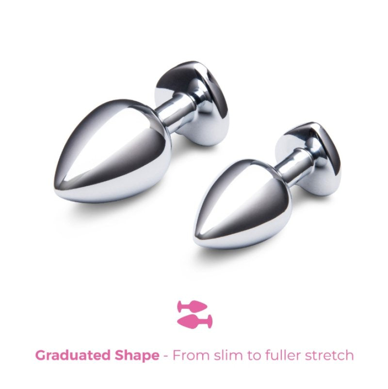 b-Vibe Jewel Heart Metal Training Set - Just for you desires