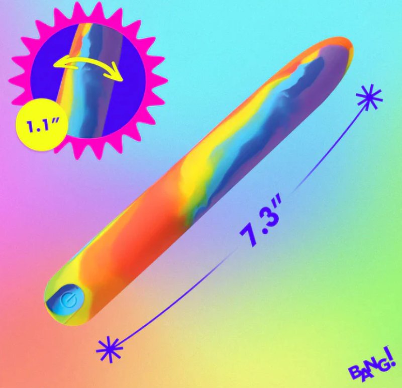 BANG! Rainbow Silicone Vibrator - Just for you desires