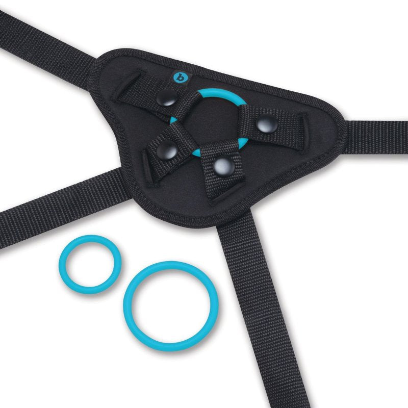 b-Vibe Everybody Strap-On Harness Set With 6” Silicone Dildo Peg - Just for you desires