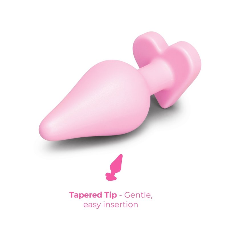 b-Vibe Butties B-Mine Silicone Heart Butt Plug - Just for you desires
