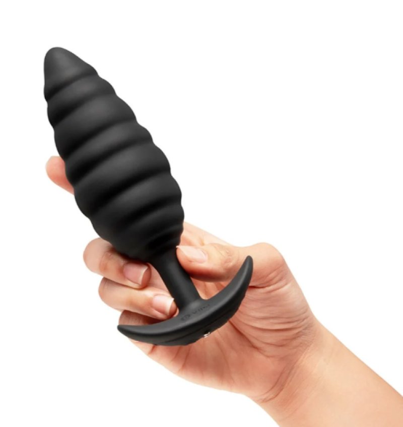 b-Vibe Twist Texture Plug - Black - Just for you desires
