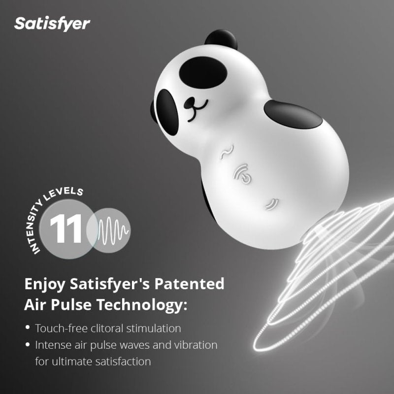 Satisfyer Pocket Panda black & White