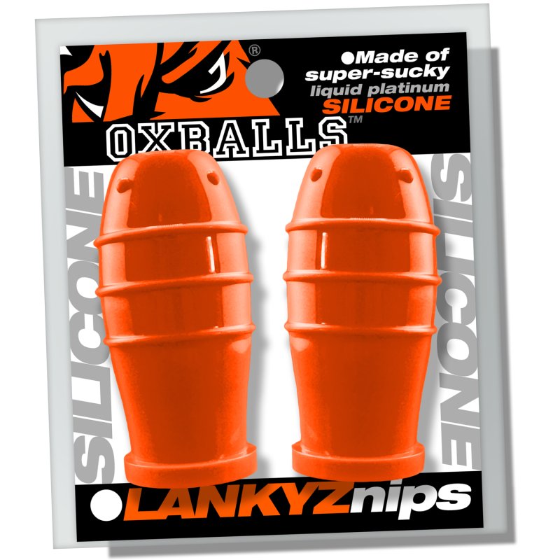 OXBALLS LANKYZ silicone nipsuckers ORANGE - Just for you desires