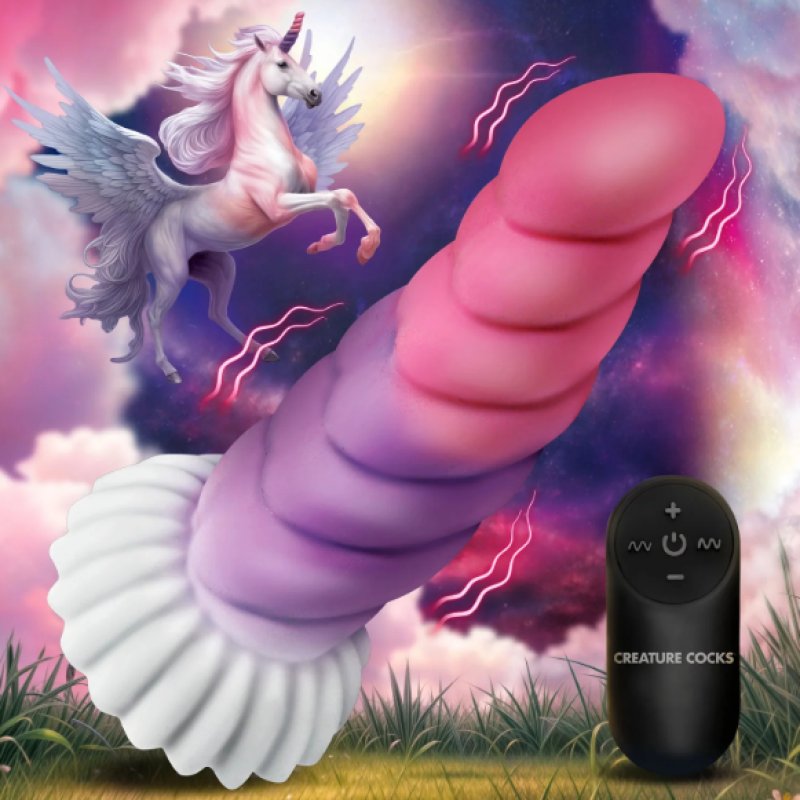 Creature Cocks Cloud Rider Unicorn vibrating Silicone Dildo