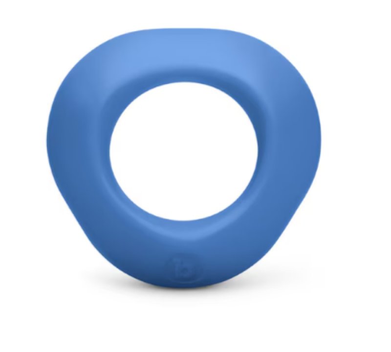 b-Vibe Flex Ring Delta - Silicone Cock Ring - Blue