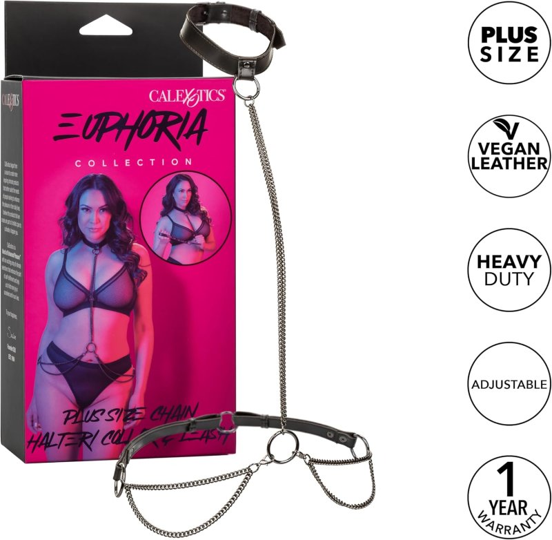 Euphoria Collection Chain Halter/Collar & Leash