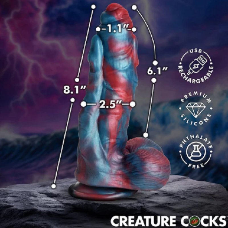 Creature Cocks Hydra X Vibrating Silicone Dildo