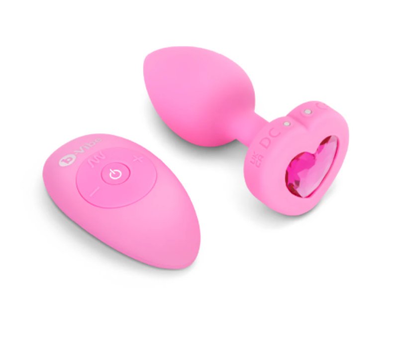 b-Vibe Vibrating Heart Plug S/M