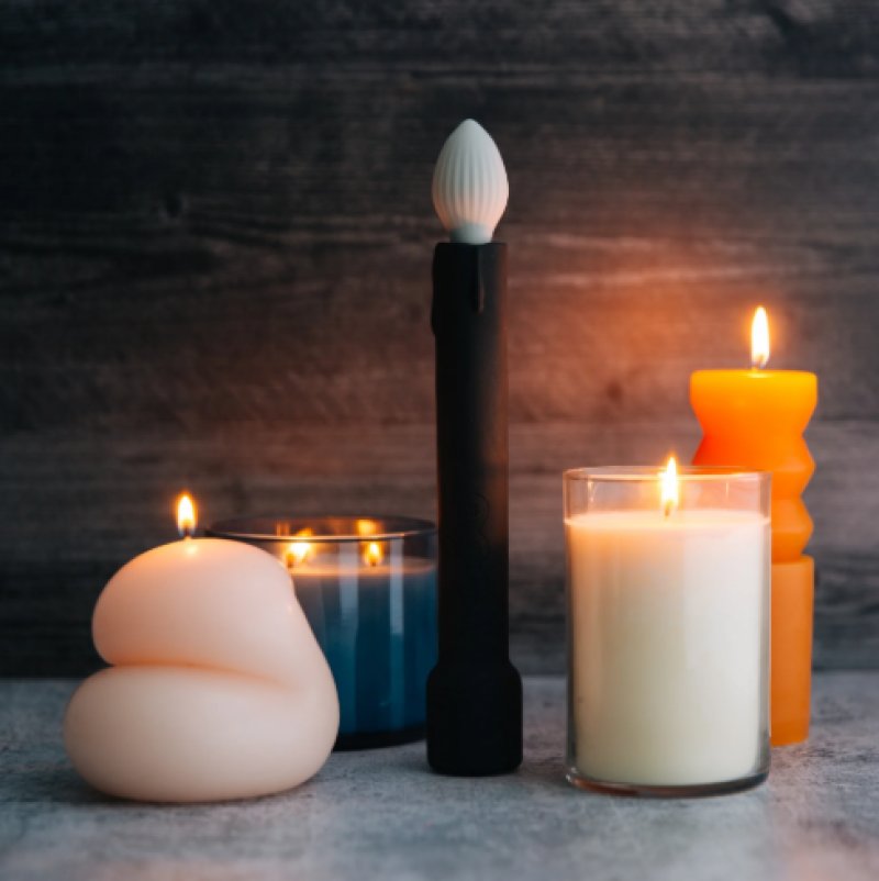 CANDLE WARMING VIBRATOR WAND EMOJIBATOR****