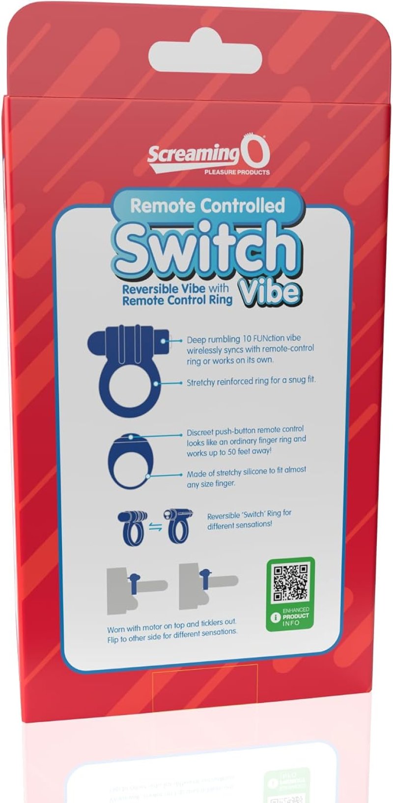 Screaming O Remote Controlled Switch Vibrating Ring - Blue**** - Just for you desires