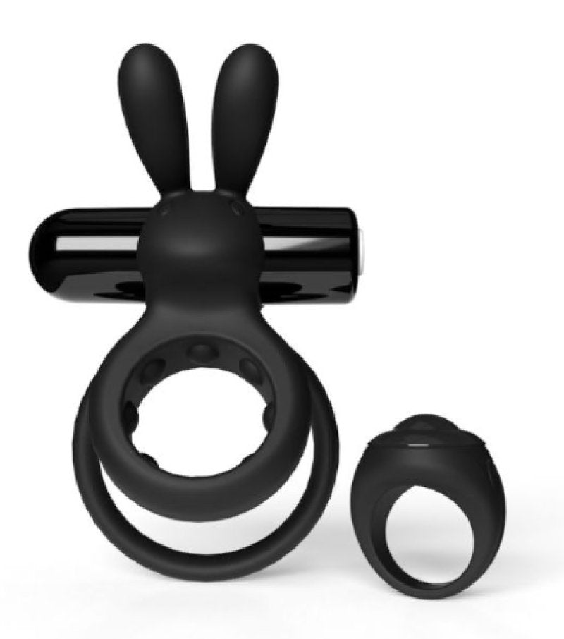 Screaming O Remote Controlled Ohare Vibrating Ring - Black