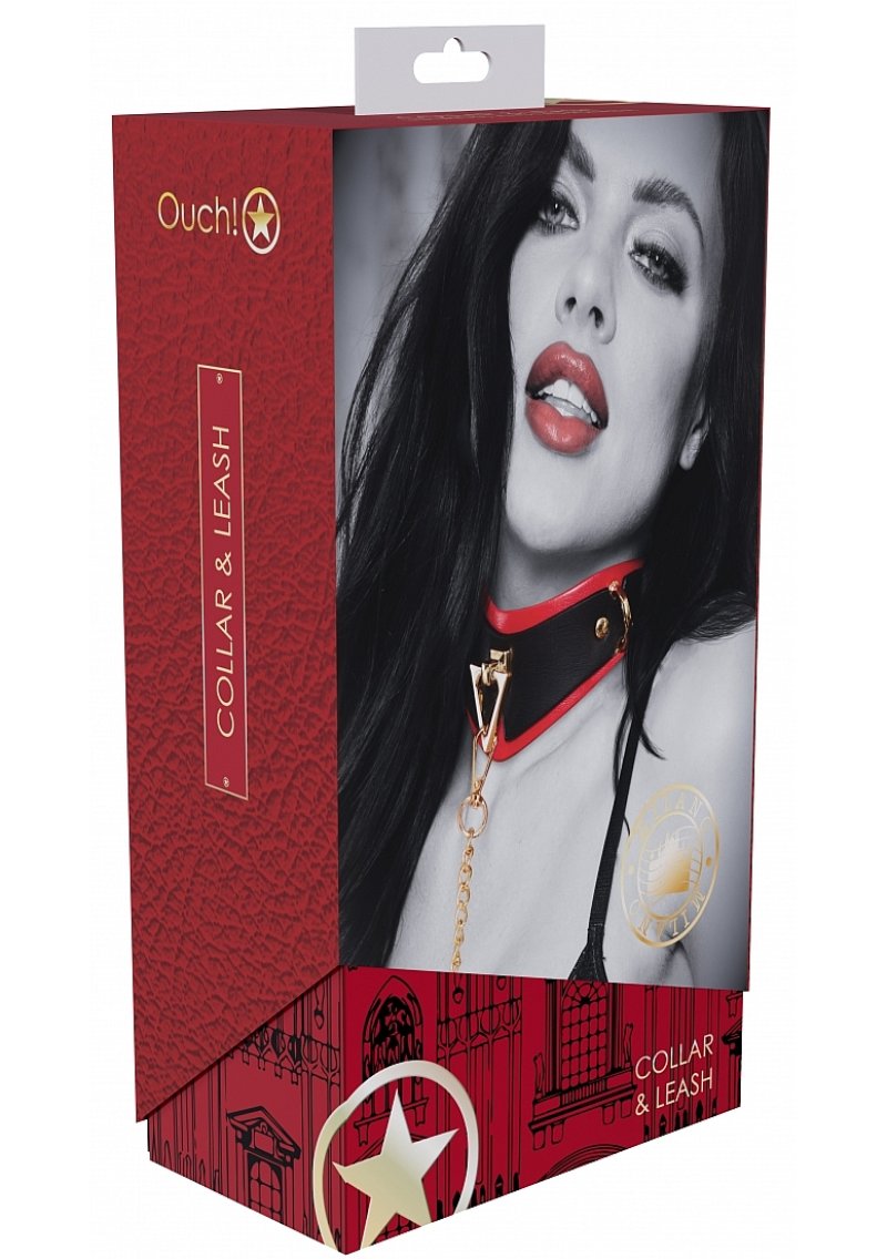 Ouch! Milan Collection - Collar with Leash - Just for you desires