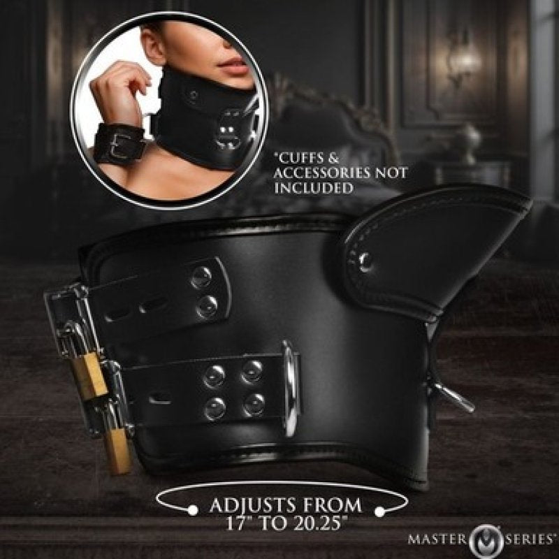 Master Series Rigid Locking Posture Collar w/ Chin Brace - Just for you desires