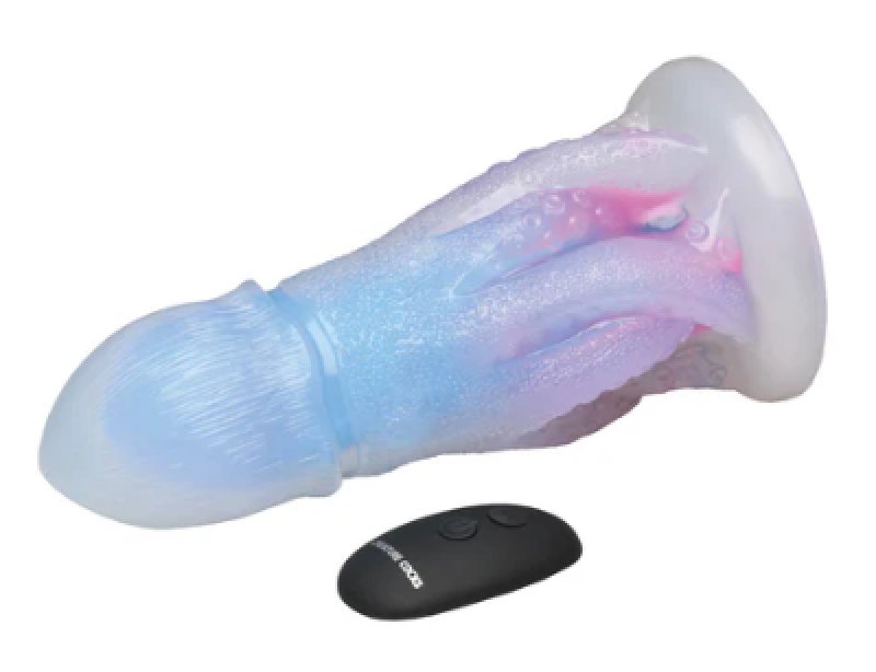 Creature Cocks Cocktopus Deluxe Glow-in-the-Dark Vibrating Silicone Dildo - Just for you desires