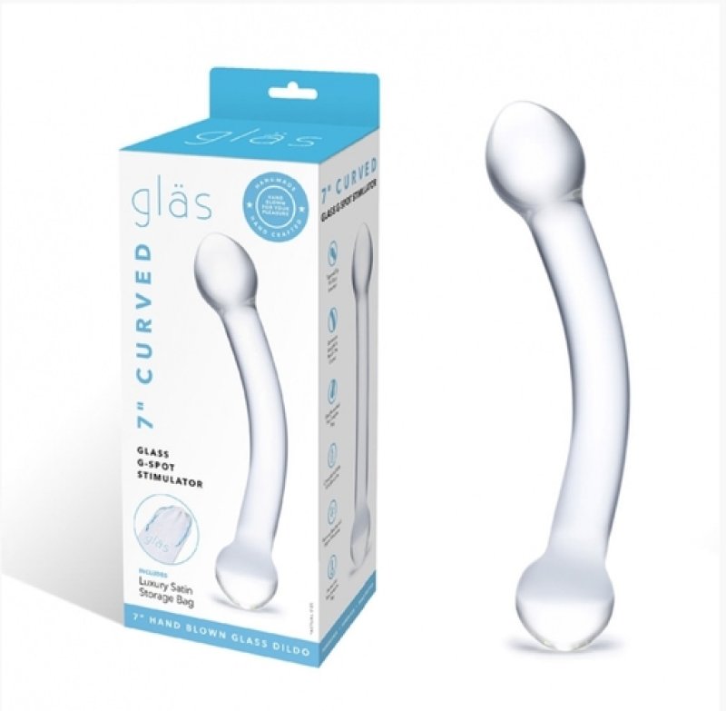 Glas 7" Curved G Spot Stimulator - Just for you desires