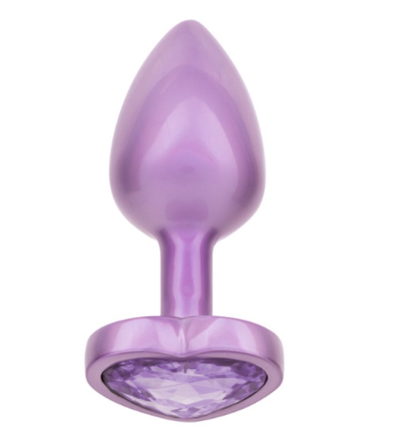 Jewel Small Amethyst Heart Plug - Just for you desires