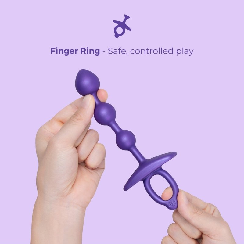b-Vibe Butties Zip Silicone Anal Bead