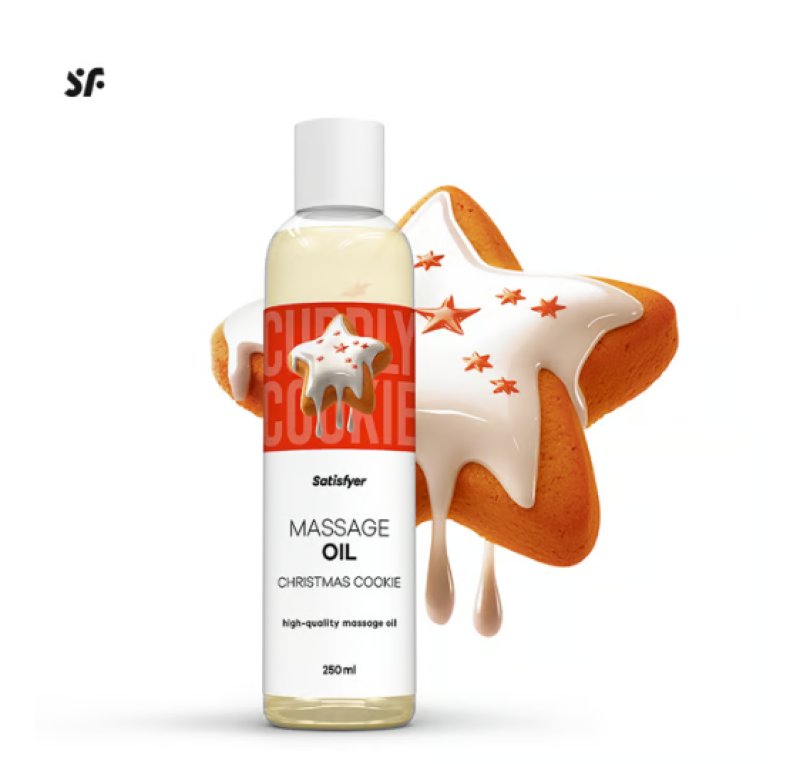 Satisfyer Massage Oil, 250ml Christmas Cookie - Just for you desires