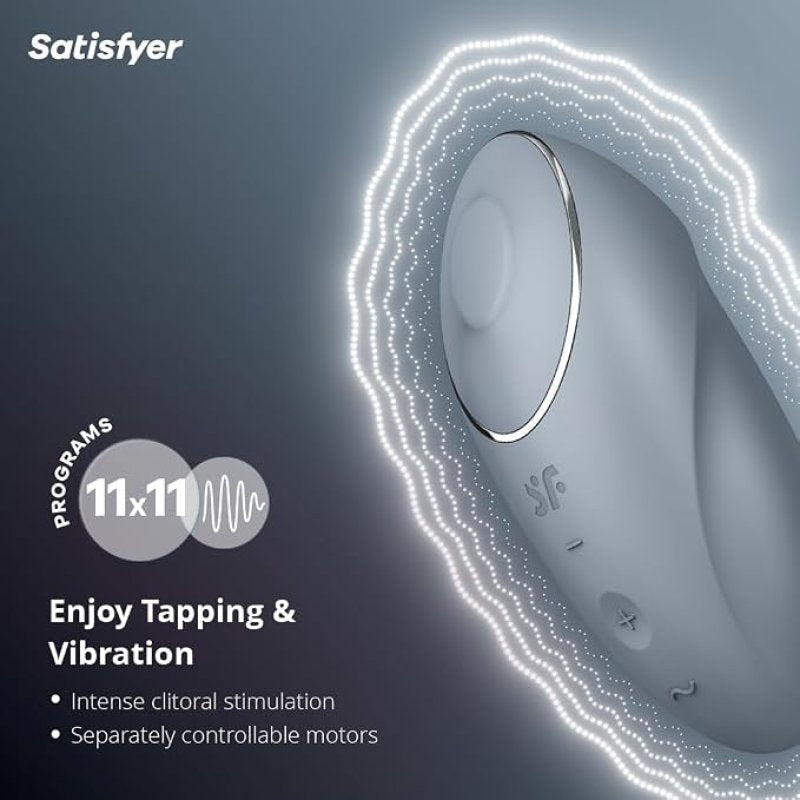 Satisfyer Tap & Climax 1 Bluegrey