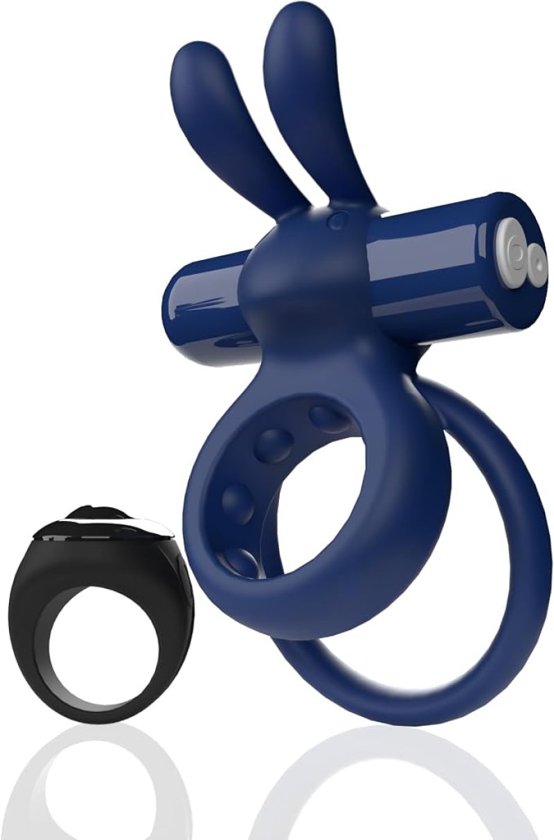 Screaming O Remote Controlled Ohare Vibrating Ring - Blue