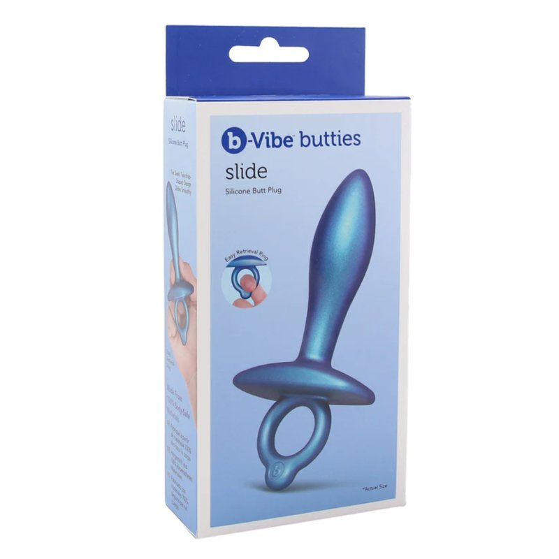 b-Vibe Butties Slide Silicone Butt Plug