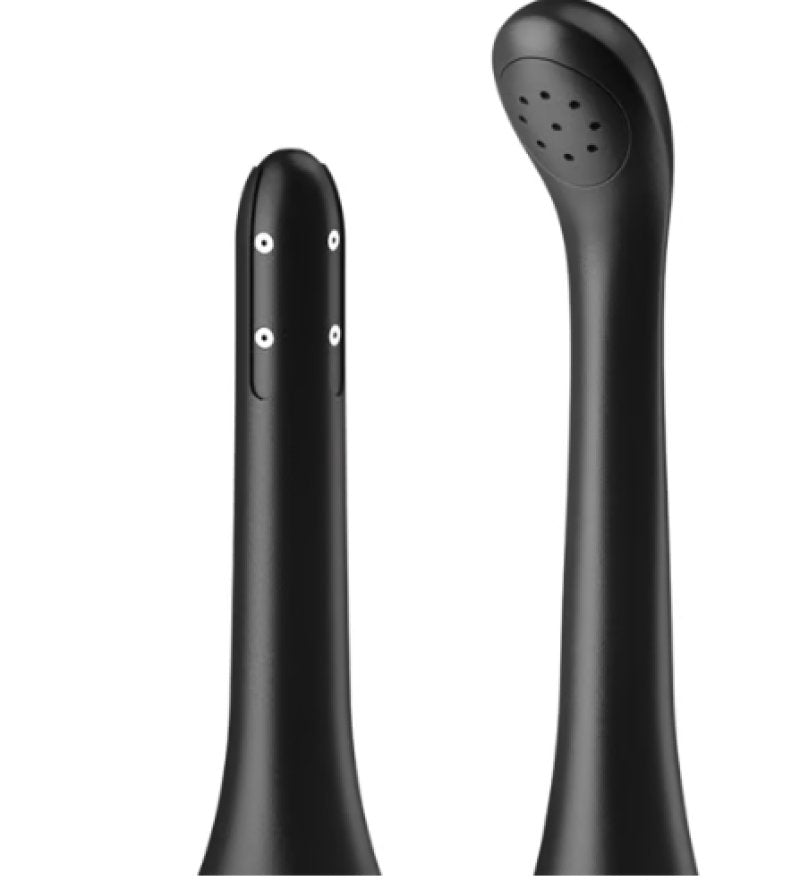 Satisfyer Clean & Play 2-in-1 - Black Unisex Douche with 2 Nozzles